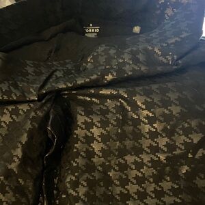 Torrid  Black Shimmer Houndstooth Jacquard leggings full leg size 3